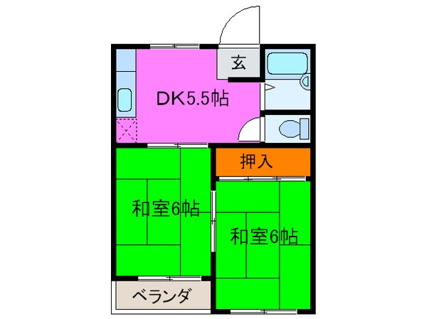 ヴァンベ－ル豊南の物件間取画像